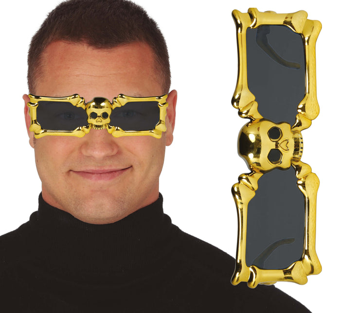 Lunettes dorées Squelette