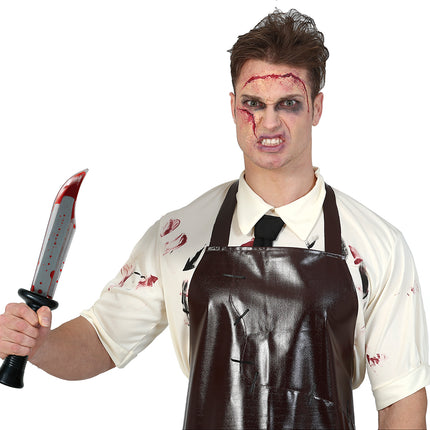 Faux couteau d'Halloween 34cm
