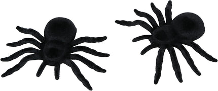 Fausse araignée noire 10cm 2pcs
