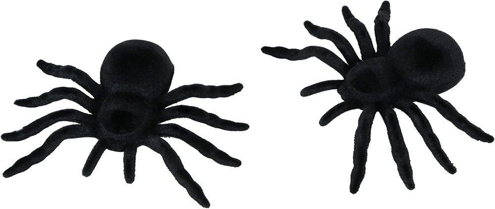 Fausse araignée noire 10cm 2pcs