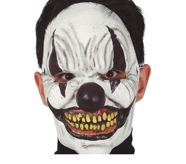 Masque de clown d'Halloween noir