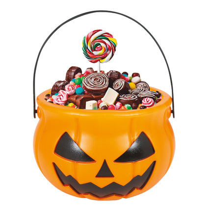 Seau d'Halloween Citrouille 11cm