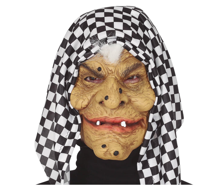 Masque d'Halloween Sorcière à capuche