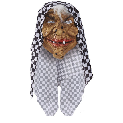 Masque d'Halloween Sorcière à capuche