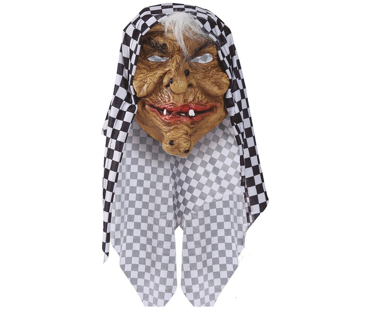 Masque d'Halloween Sorcière à capuche