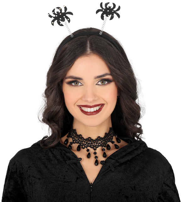 Araignées noires en bandeau