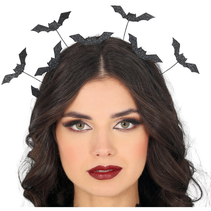 Bandeau d'Halloween Chauves-souris noires