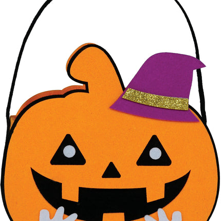 Panier d'Halloween Citrouille 16cm