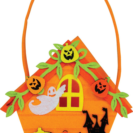 Panier d'Halloween Maison de la Sorcière 14cm
