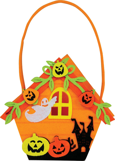 Panier d'Halloween Maison de la Sorcière 14cm
