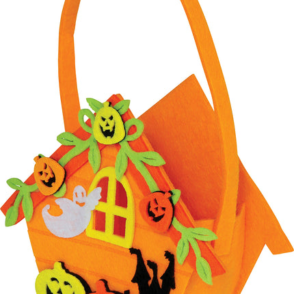 Panier d'Halloween Maison de la Sorcière 14cm