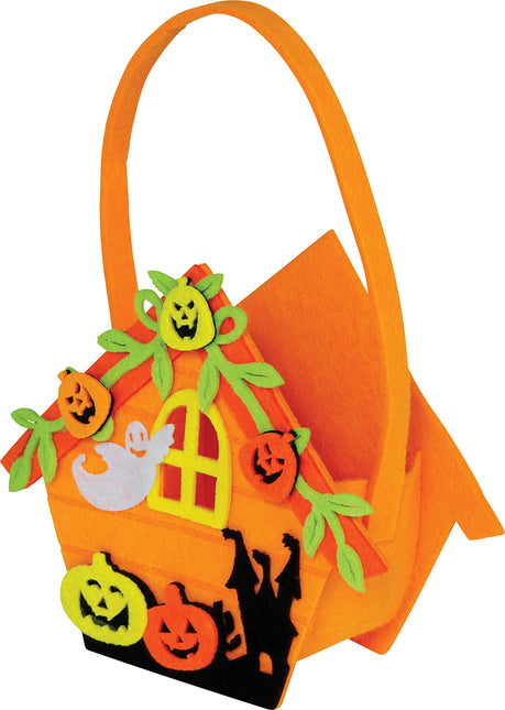 Panier d'Halloween Maison de la Sorcière 14cm