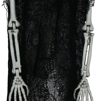 Squelette d'Halloween avec chapeau 47cm