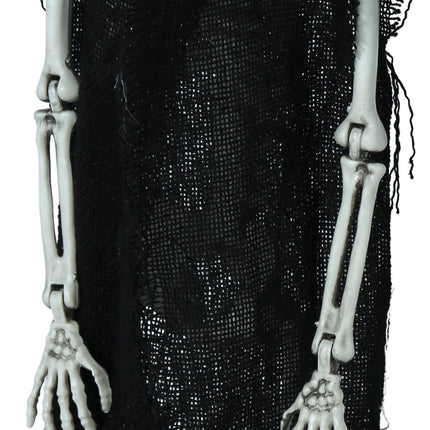 Squelette d'Halloween avec chapeau 47cm