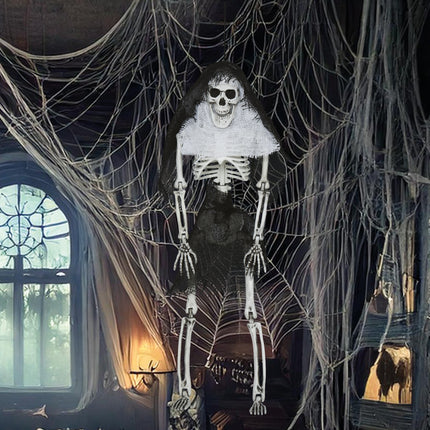 Squelette d'Halloween avec capuche 45cm