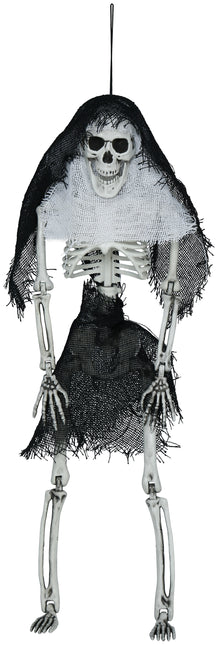 Squelette d'Halloween avec capuche 45cm