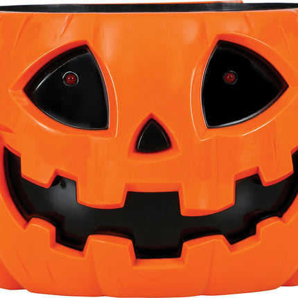 Halloween Bowl Pumpkin Light, Sound And Motion 15cm