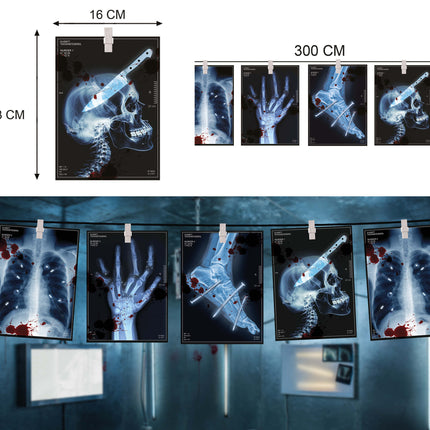 Radiographie de la guirlande d'Halloween 3m