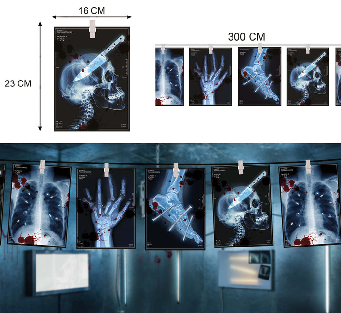 Radiographie de la guirlande d'Halloween 3m