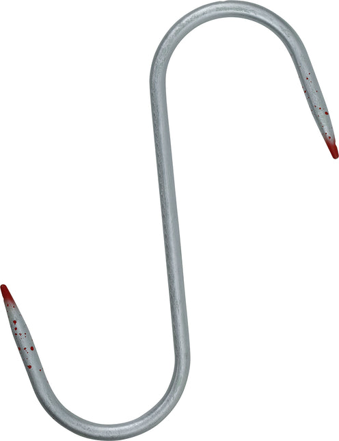 Faux crochet en argent avec sang 33cm