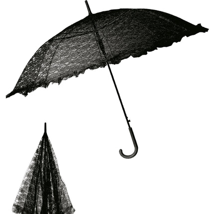 Zwart Paraplu Gothic