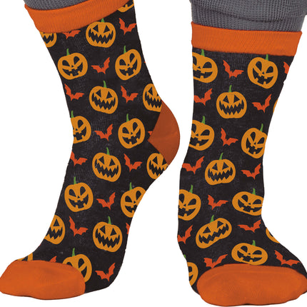 Chaussettes d'Halloween Citrouille
