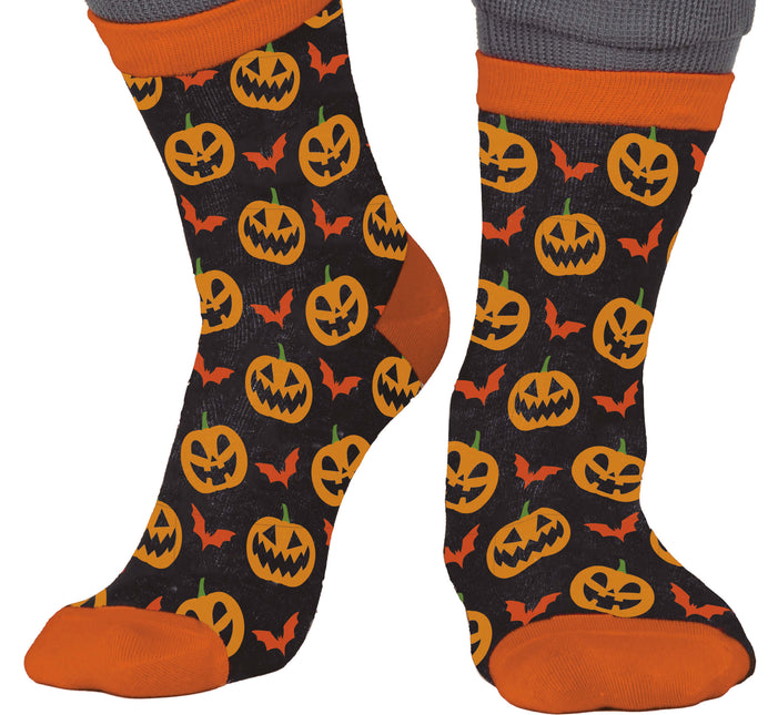 Chaussettes d'Halloween Citrouille