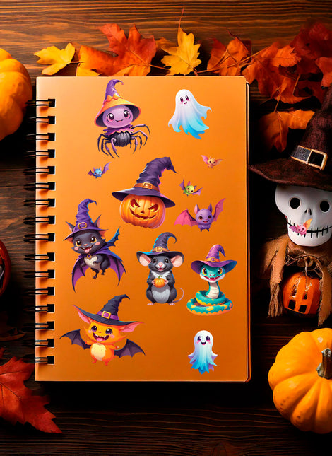 Autocollants d'Halloween colorés
