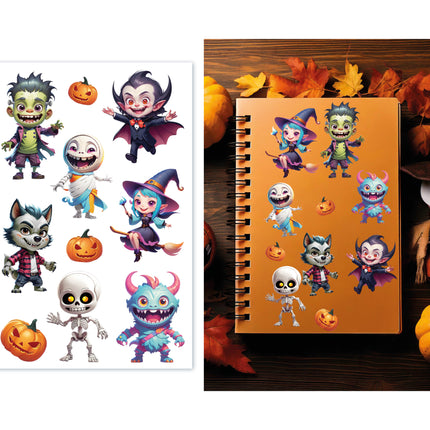 Autocollants Halloween Monster