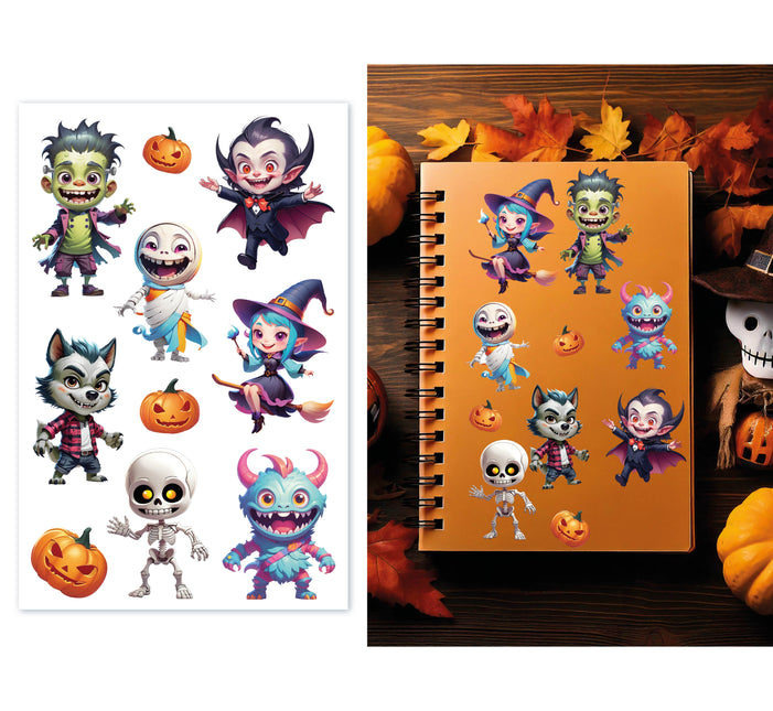 Autocollants Halloween Monster