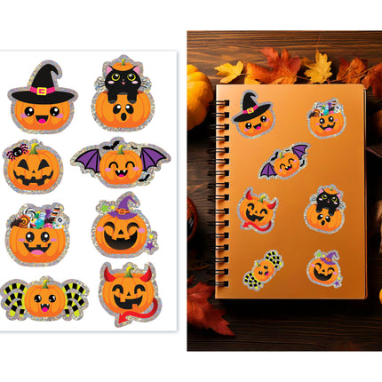 Autocollants d'Halloween Citrouille