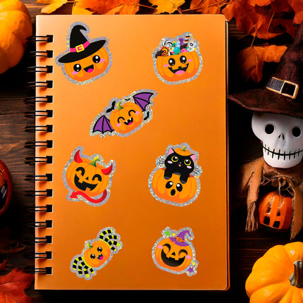 Autocollants d'Halloween Citrouille