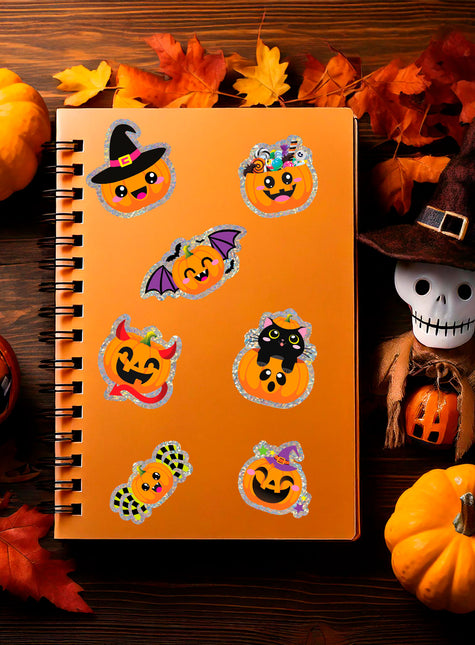 Autocollants d'Halloween Citrouille