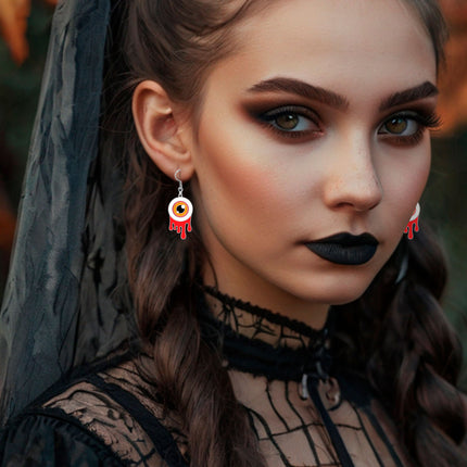 Boucles d'oreilles Halloween Boules d'yeux
