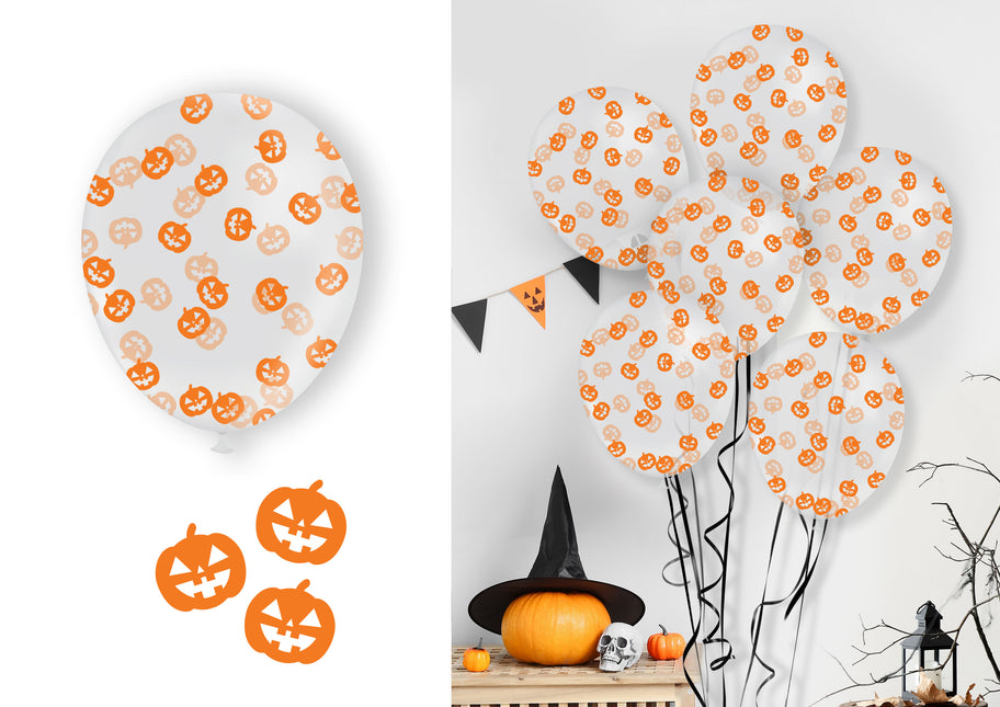 Ballon confetti citrouille 10pcs