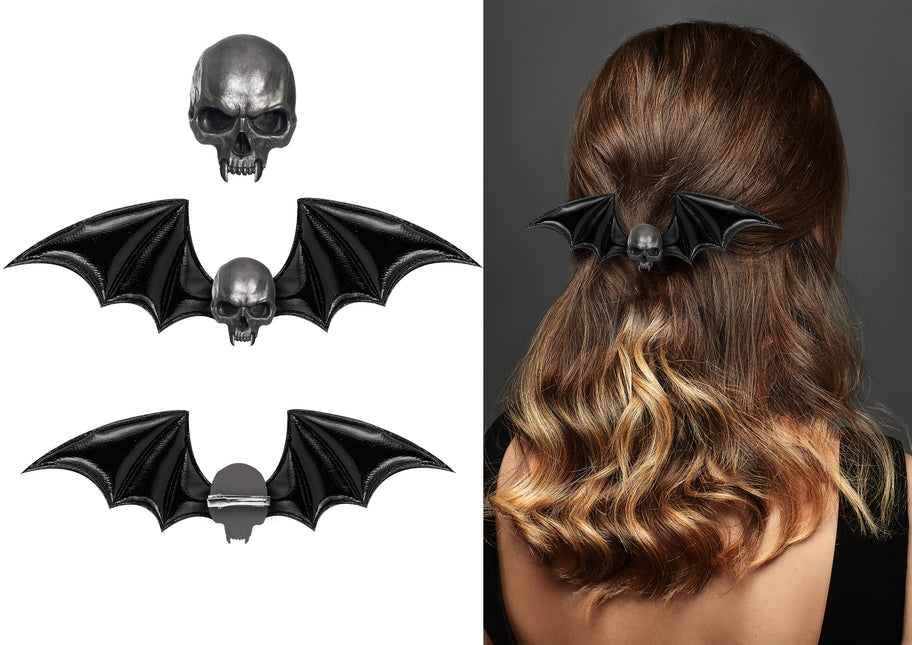 Barrette à cheveux chauve-souris 13cm