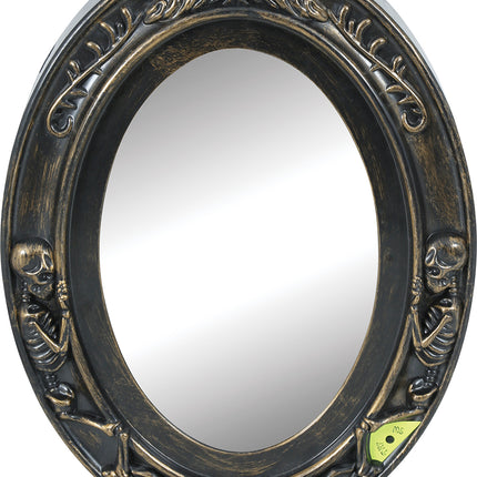 Plaque de porte Halloween Miroir avec son et lumière 32cm