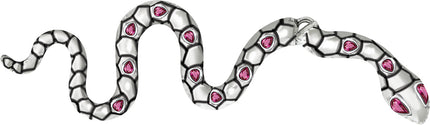 Boucles d'oreilles serpent en argent 6cm