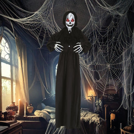 Poupée d'Halloween avec son et lumière 1.5m