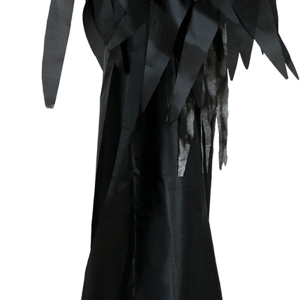Décoration suspendue squelette noire avec son et lumière 1.6m