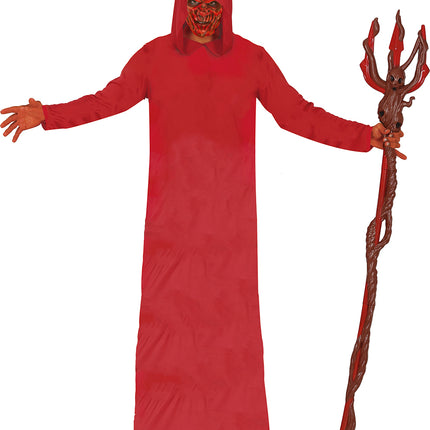 Robe à capuche rouge