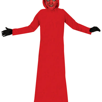 Robe rouge enfant à capuche