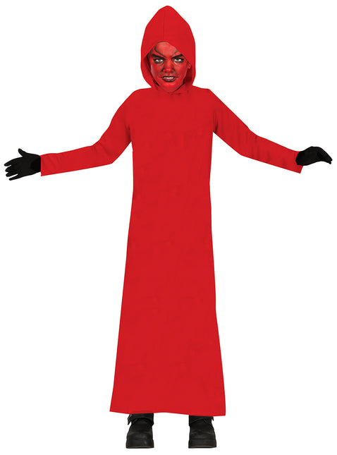 Robe rouge enfant à capuche