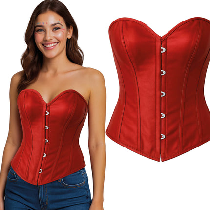 Dames à corset rouge