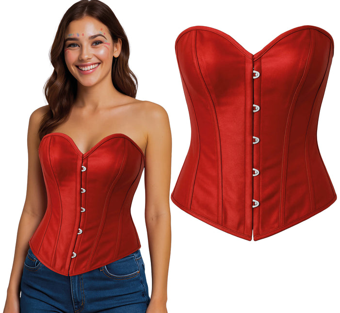 Dames à corset rouge