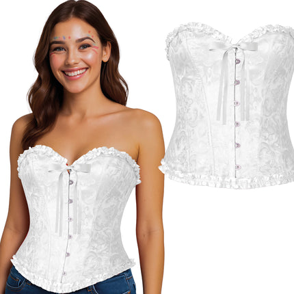 Corset blanc pour dames