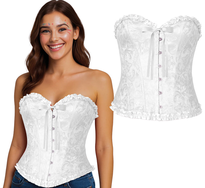Corset blanc pour dames