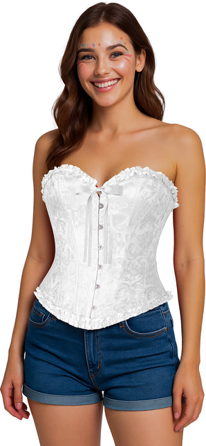 Corset blanc pour dames