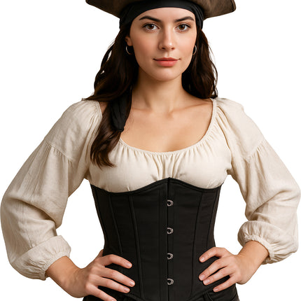 Corset noir dentelle pour dames