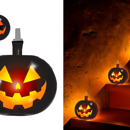 Halloween Ballonnen Pompoen Met Licht 5st